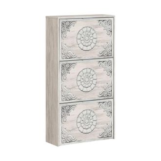 Dmora Zapatero efecto madera blanco 60x22h113 cm