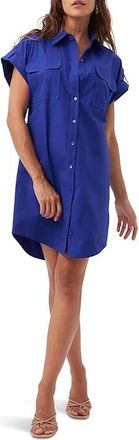 Trina Turk Bonsoir Dress Womens Dress Cobalt Cove : LG (US Womens 12), Cotton/Elastane