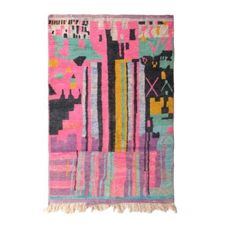 AFK Living Alfombra bereber marroqu&iacute; de pura lana 187 x 268 cm