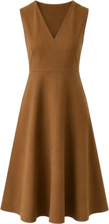 Max Mara Midi Jurken - Dames - Casual kleedjes - Bruin - M - Kleedjes