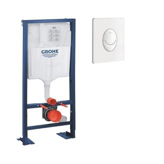 GROHE Estructura Soporte Para Inodoro Solido Con Placa De Accionamiento Blanca - Grohe