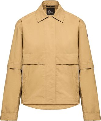 Moncler Moncler Aubenas 2-in-1 Shirt Jacket, Women, Beige, Size: 0