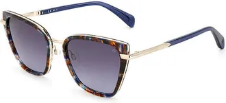 Rag & Bone RNB1057/G/S Asian Fit JBW/9O Womens Sunglasses Tortoiseshell Size 56