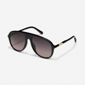 Quay Womens Chart Topper Sunglasses In Black/smoke Taupe
