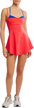 Free People FP Movement Baseline Tennis Dress in Grapefruit Combo at Nordstrom, Size X-Small