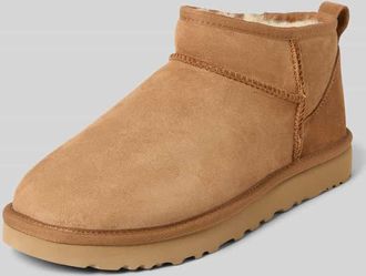 UGG Stiefeletten aus echtem Leder Modell Classic Ultra Mini in Cognac, Gr&ouml;&szlig;e 40
