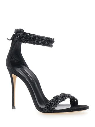 Casadei Black Ankle-strap Heels