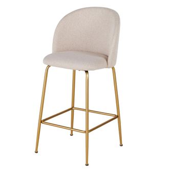 Maisons du monde Taburete alto de cocina beige, 65 cm