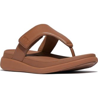 FitFlop F-Mode Go Adjustable Platform Flip Flop in Deep Tan at Nordstrom Rack, Size 10