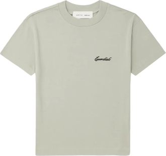 Fear of God T-shirt in cotone con logo ricamato - Verde