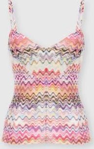 Missoni Thin-strap Tank Top in Pink & Multicoloured at Nordstrom, Size 42 It