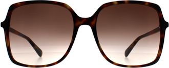 Gucci Square Womens Havana Brown Gradient GG0544S - One Size