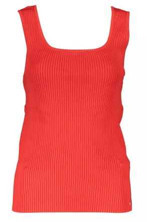 Tommy Hilfiger Geribbelde Tanktop Klassieke Mouwloze Stijl