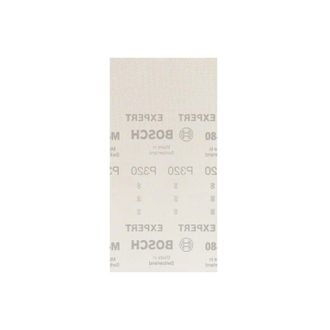Bosch Professional 50x Expert M480 carta abrasiva (per legno duro, vernice su legno, 93x186 mm, 120 grana, accessori per levigatrice orbitale)