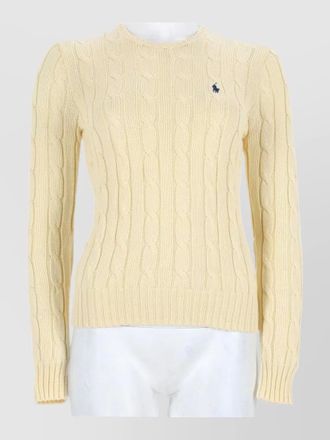 Polo Ralph Lauren cable knit top logo detail