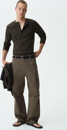 H&M Relaxed-fit Cargo Pants in Dark Taupe at Nordstrom, Size Xx-Large