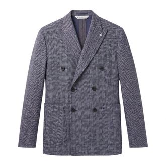 Manuel Ritz Blazers, male, Blue, Size: 2XL Giacca