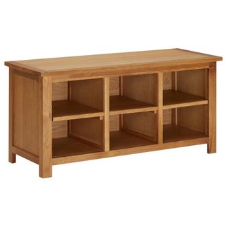 Berkfield Home Shoe Rack 90x37x45 cm Solid Oak Wood in Brown | Size: 90 x 37 x 45 cm