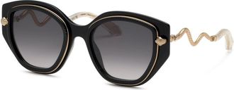 Roberto Cavalli SRC096M 0700 Mens Sunglasses Black Size 52