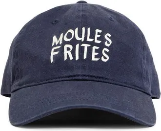 Clare Vivier Moules Frites Baseball Cap in Navy at Nordstrom