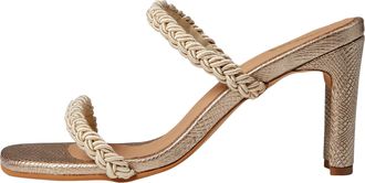 Kaanas Ariana Braided Heel Champagne H00154R-711 Womens
