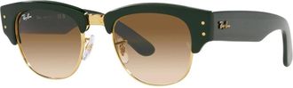 Ray-Ban Mega Clubmaster Zonnebril Donkergroen/Bruin Getint - unisex - Zonnebrillen - Groen - 50 MM - Accessoires