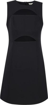 Michael Kors Zwarte Cutout Mini Jurk - Dames - Korte kleedjes - Zwart - XS - Kleedjes