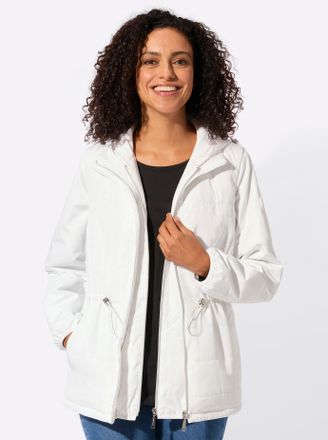 Casual Looks 3-in-1-Funktionsjacke CASUAL LOOKS, Damen, Gr. 36, wei&szlig;, 100% Polyester, Besatz:100% Polyester, unifarben, Jacken 3-in-1-Funktionsjacke