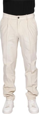 PESERICO Pantalone In Velluto - Heren - Slim Fit Broeken - Beige - XL - Leer - Broeken