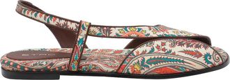 Etro Multicolor Floral Paisley Motif Sandals