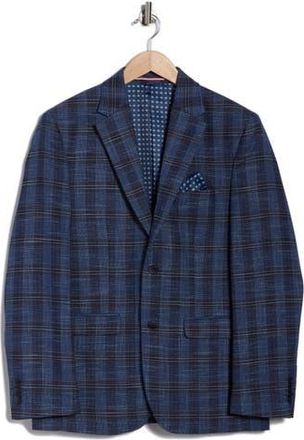 Soul of London Plaid Blazer in Navy at Nordstrom Rack, Size 36