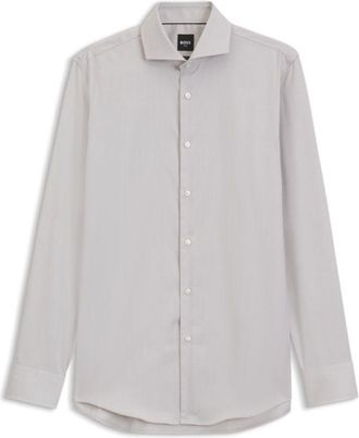 BOSS Slim-fit shirt in wrinkle-free cotton twill