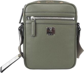 MCM Vrouwen Klassik Mini Zeeschildpad Visetos Gemengd Leren Multifunctionele Tas Groen