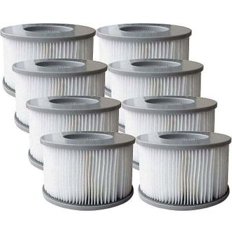 OEM Paquete De 8 Cartuchos De Filtro De Repuesto Para Piscinas Y Spas Inflables Mspa-crezuo