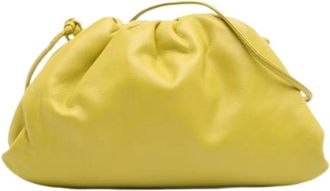 Bottega Veneta Pre-owned Clutches, female, Yellow, Size: ONE SIZE Pre-owned Leather Crossbody Bag