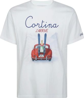 MC2 Saint Barth T-shirt classica in tessuto caldo Cortina J Arrive - - Tops - Uomo - Bianco - M
