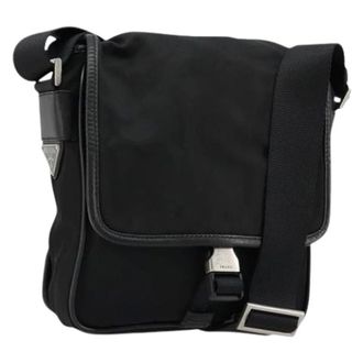 Prada Pre-owned Cross Body Bags, female, Black, Size: ONE SIZE Pre-owned Vintage Shoulder Bag