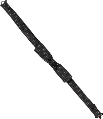 Dolce & Gabbana Polka Dot Silk Bow Tie - Black