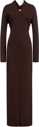 12 Storeez open-back maxi dress - Brown