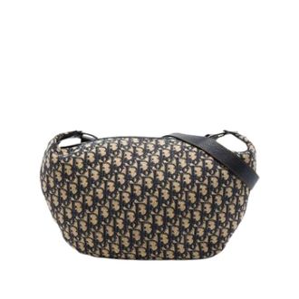 Dior Pre-owned Vintage Crossbody Bag - Dames - Pre-owned - Blauw - Maat: ONE Size Leer
