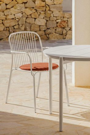 Sklum Pack De 2 Sillas De Jard&iacute;n Con Reposabrazos En Acero Anerina Sklum