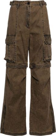 Juun.J detachable cargo pants - women - Cotton - 36 - Brown