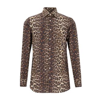 Gabriele Pasini Camisa Cl&aacute;sica con Estampado Animal - Shirts - Hombre - Multicolor - 3XL