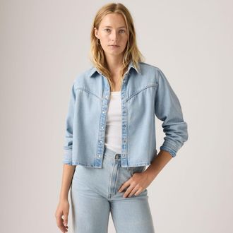 Levi's Logan Shacket - Womens - XS - Blue