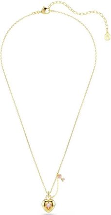 Swarovski Idyllia Hart & Sleutel Ketting - Dames - Kettingen - Geel - ONE Size - Accessoires