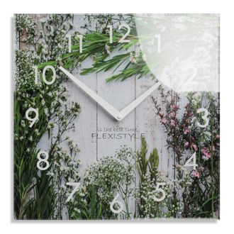 OEM Un Reloj De Pared Moderno Para El Sal&oacute;n, Ramilletes De Flores