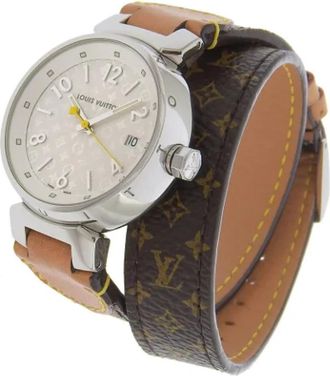 Louis Vuitton Pre-owned Canvas watches - Dames - Vintage Horloges - Wit - ONE Size - Vintage