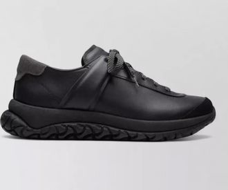 Birkenstock stroedt leather low top sneakers perforated sole