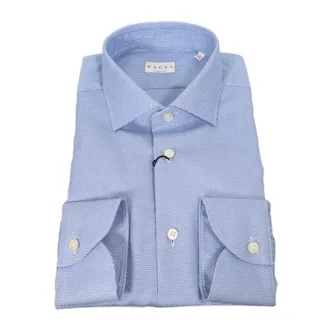 Xacus Heren, Overhemden, Blauw, Maat: XL Katoen