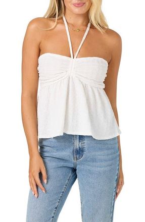 O'Neill Junie Halter Tank in White at Nordstrom, Size Xx-Large